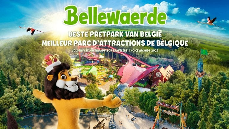 2 Bellewaerde tickets geldig tot 4 oktober (2 voor €55), Twee personen, Ticket of Toegangskaart