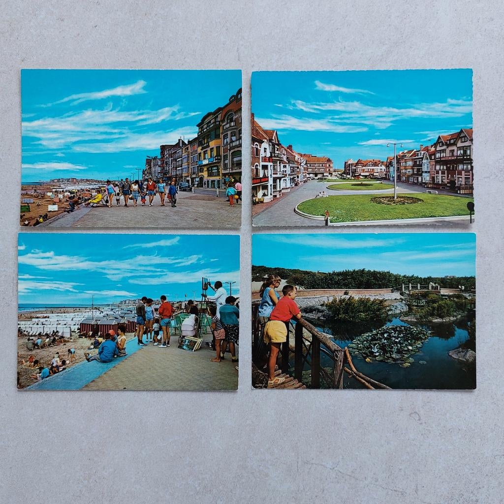 4 niet beschreven postkaarten van Heist, Verzamelen, Ophalen of Verzenden