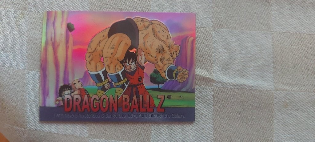 dragonball z kaart reverseholo Goku defeat Nappa, Hobby en Vrije tijd, Ophalen of Verzenden, Nieuw, Losse kaart