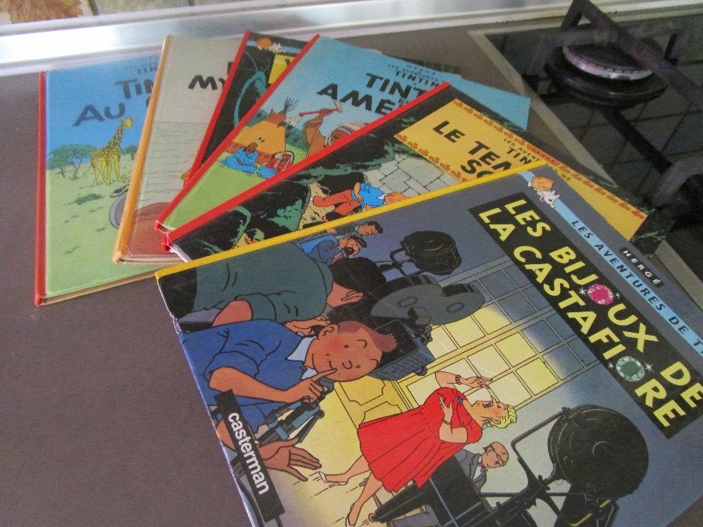 Tintin - 6 HC - réimprimé, Plusieurs BD, Enlèvement ou Envoi, Utilisé, Hergé