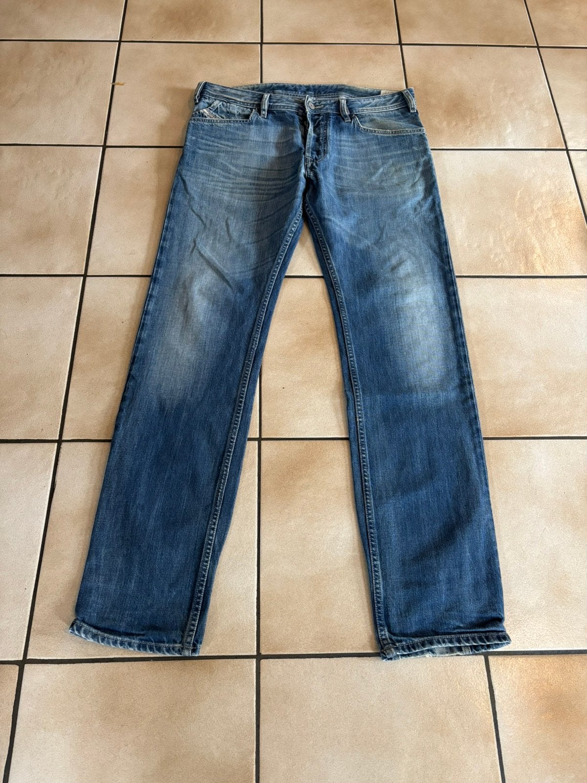 Jaensbroek diesel, Kleding | Heren, Spijkerbroeken en Jeans, Ophalen of Verzenden, Zo goed als nieuw, Blauw, Overige jeansmaten