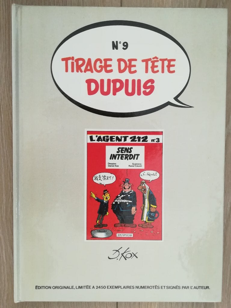 L'Agent 212 (Tirage de tête Dupuis), Livres, BD, Enlèvement ou Envoi, Neuf