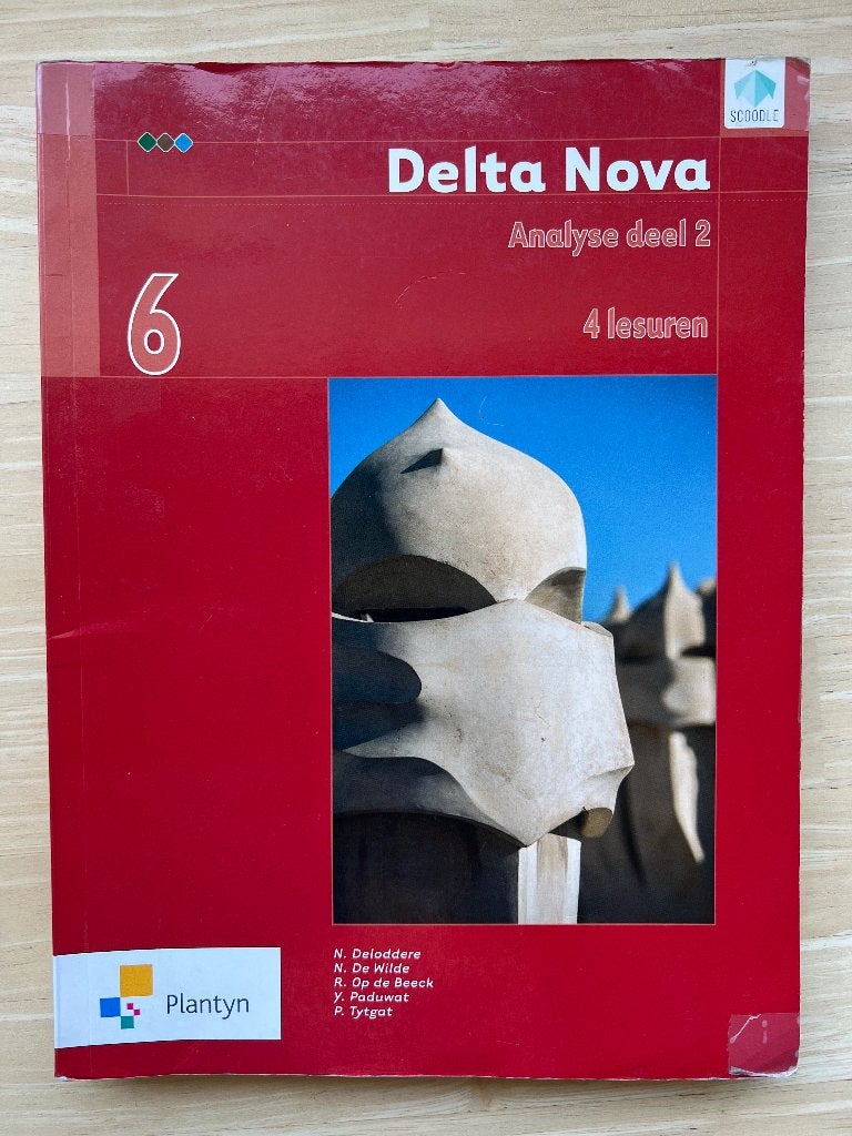 Delta nova 6 - Analyse deel 2 - 4 lesuren, Ophalen, Gelezen, ASO, Wiskunde A