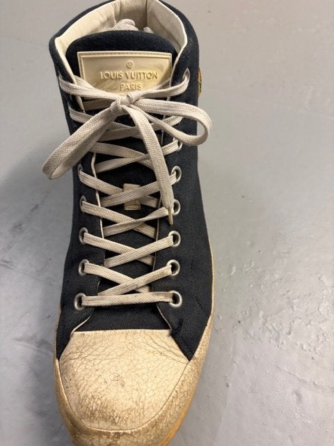 Sneakers Louis Vuitton T 43, Vêtements | Hommes, Enlèvement ou Envoi, Porté, Bleu, Louis Vuitton