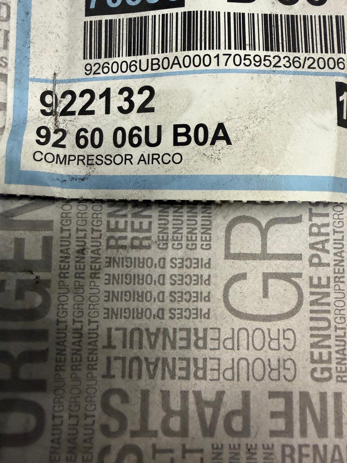 Airco compressor Renault 926006UB0A, Ophalen, Nieuw, Renault
