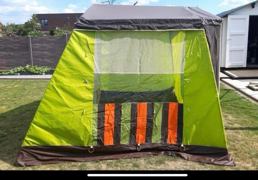 Groene retro bungalo tent, Enlèvement, Utilisé