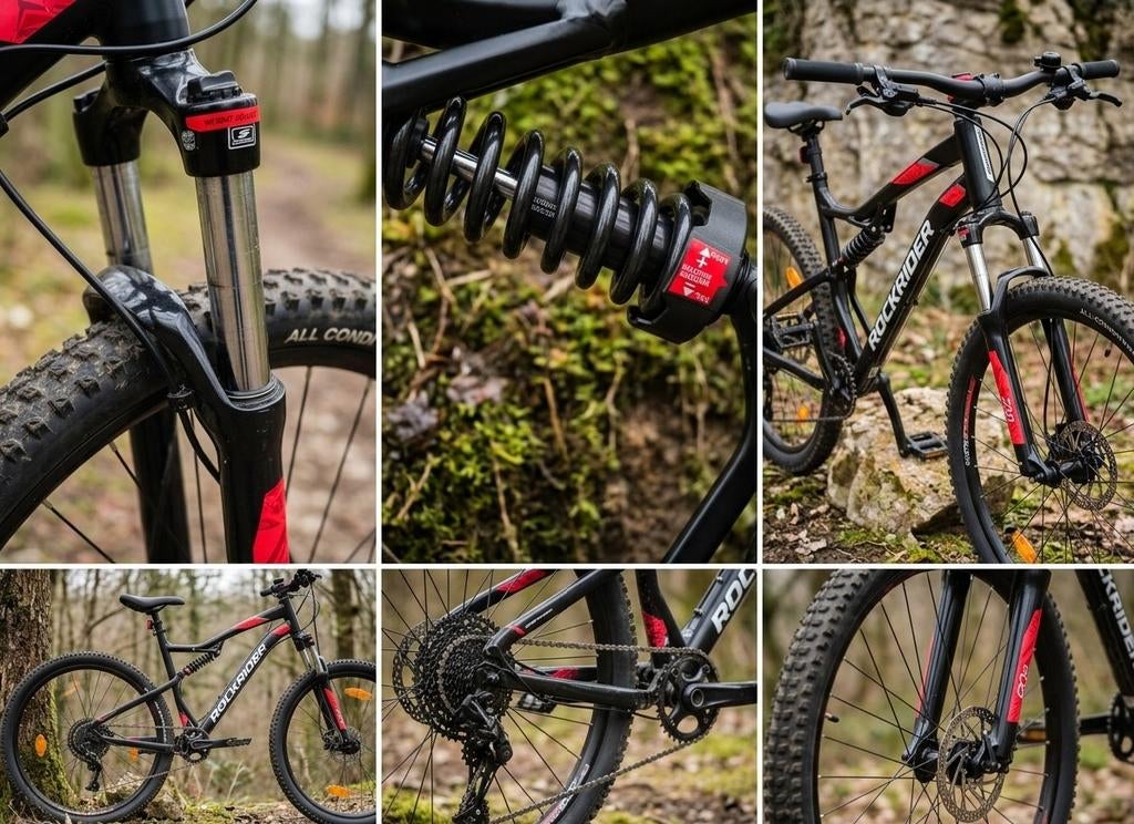 VTT Rockrider ST 530 - Excellent état - Noir/Rouge Taille XL, Autres marques, Enlèvement ou Envoi, Comme neuf, Hommes