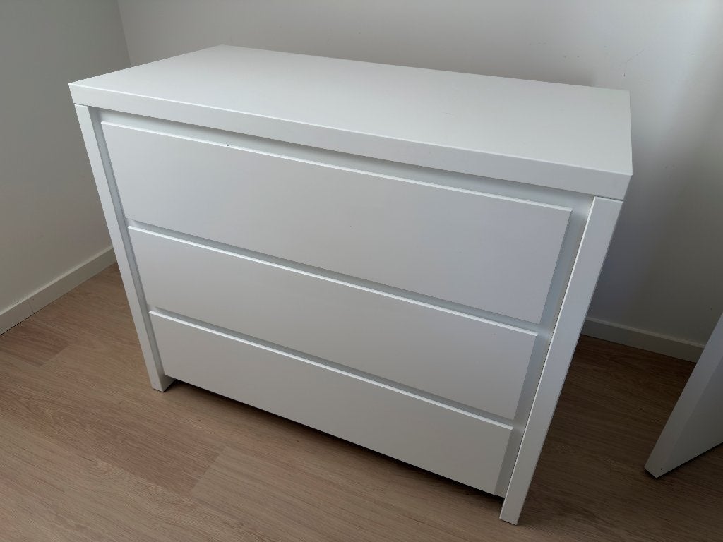 Commode 3 tiroirs, Ophalen, Gebruikt, 100 tot 150 cm, 3 of 4 laden
