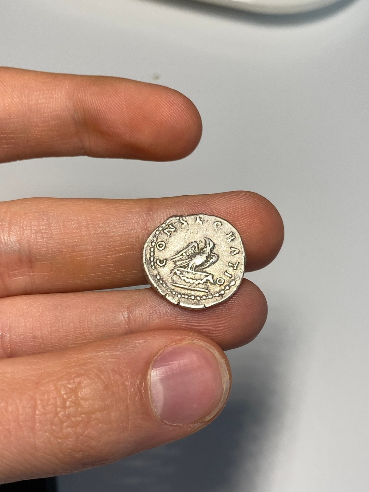 Romeinse munt van keizer Antoninus Pius, Ophalen of Verzenden, Italië, Losse munt, Zilver
