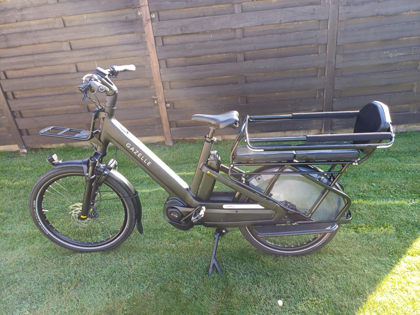 Elektrische longtail Gazelle, weinig km met garantie, Ophalen, Zo goed als nieuw, 51 tot 55 cm, 50 km per accu of meer