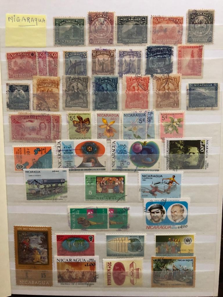 Timbres du Nicaragua, Enlèvement ou Envoi, Affranchi