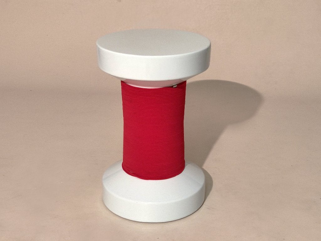 krukje "Bobbin" by XLBoom, 47 cm, Wit, Gemerkt, Object
