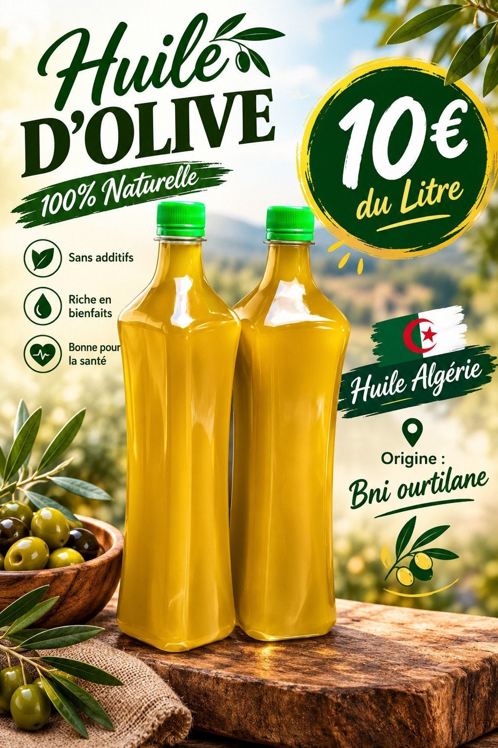 huile D'olive Algérie, Divers, Enlèvement