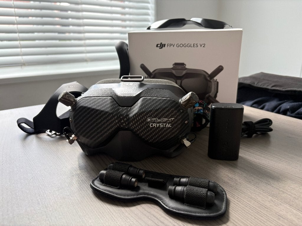 DJI FPV Goggles V2 avec patch antenne iFlight Crystal HD, Ophalen of Verzenden, Zo goed als nieuw, DJI, Geen camera