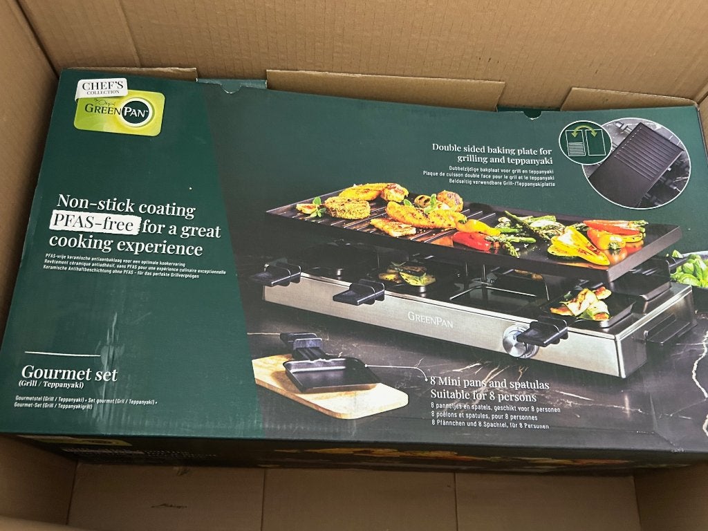 Raclette gastronomique GreenPan Chef's Collection 8 personne, Enlèvement ou Envoi, Neuf