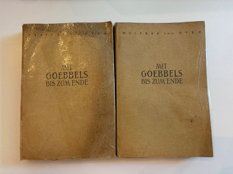 Mit Goebbels bis zum ende. Wilfred von Oven Première édition, Livres, Enlèvement ou Envoi, Deuxième Guerre mondiale