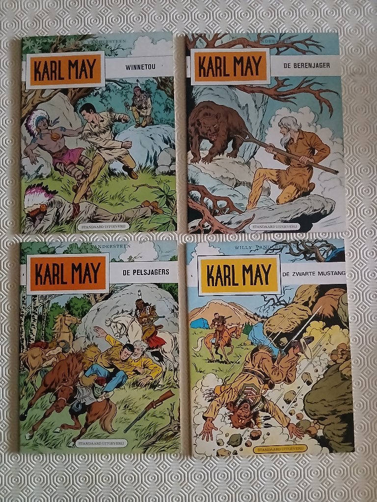 Karl May (uit te kiezen), Boeken, Gelezen, Willy vandersteen, Ophalen of Verzenden, Meerdere stripboeken