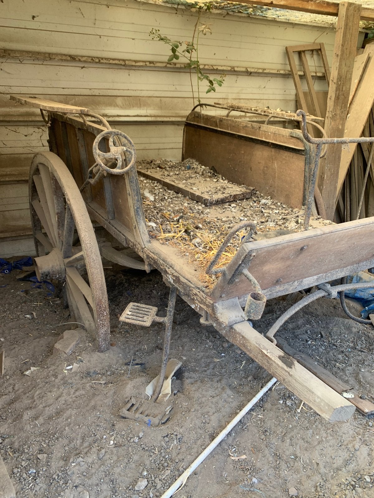 Oude kar, Antiek en Kunst, Curiosa en Brocante, Ophalen