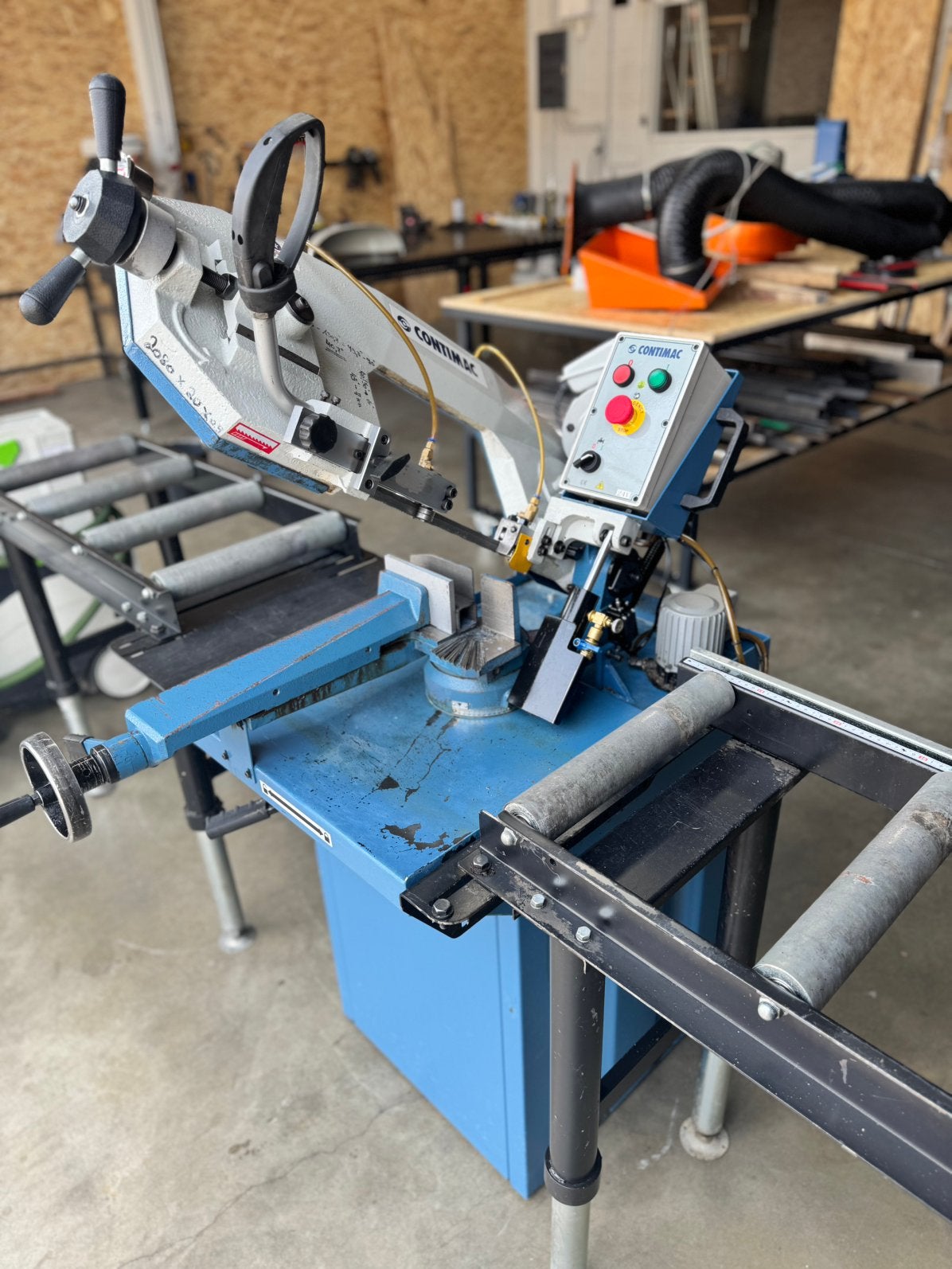 Scie CONTIMAC BS210 avec convoyeurs, Bricolage & Construction, Enlèvement, Comme neuf