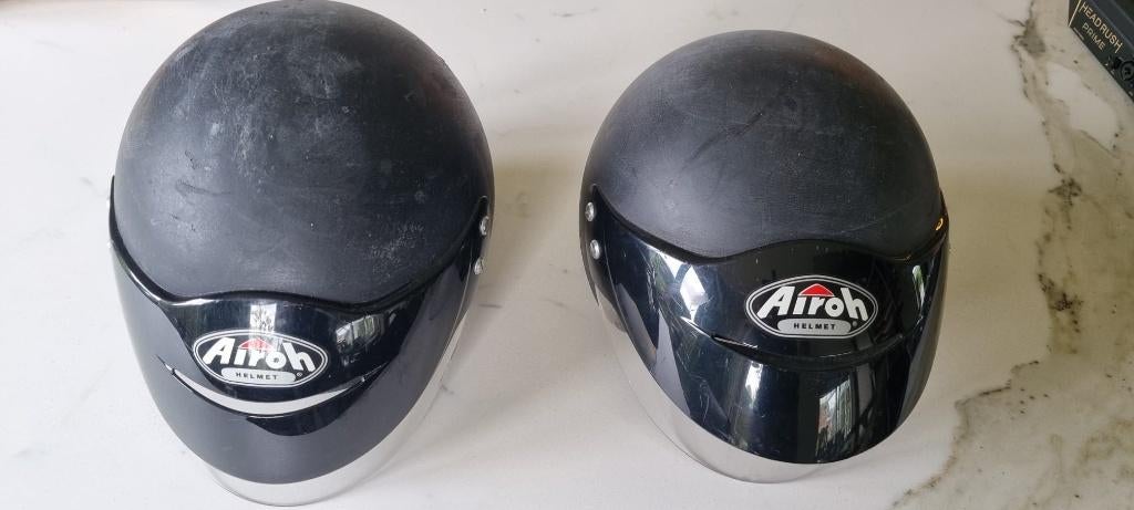 2 motorhelmen, Ophalen, Gebruikt, Medium