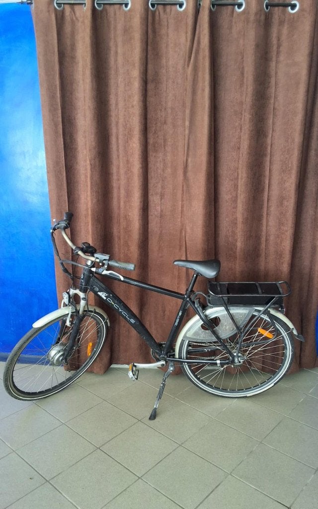 elektrische herenfiets, Fietsen en Brommers, Fietsen | Heren | Herenfietsen, Gebruikt, Velgrem, Versnellingen, 49 tot 53 cm