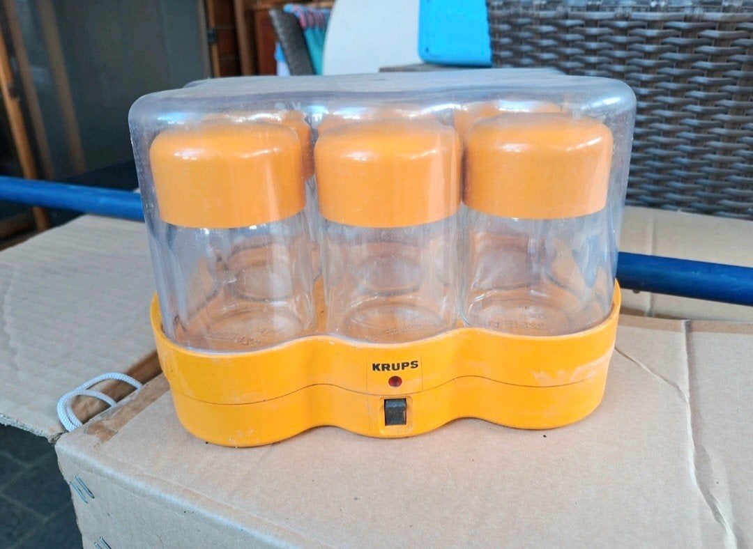 Yaourtiere orange vintage Krups
