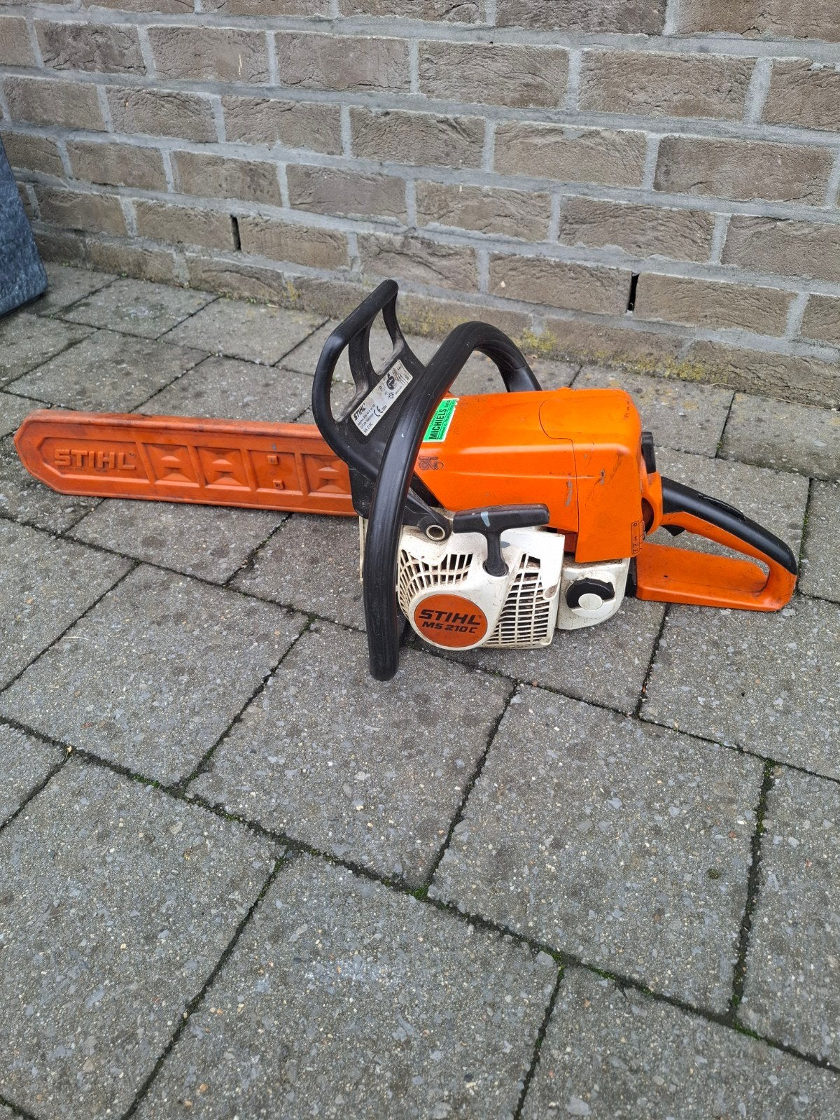 benzine kettingzaag sthil ms210 in zeer goede staat, Tuin en Terras, Ophalen, Gebruikt, Sthil