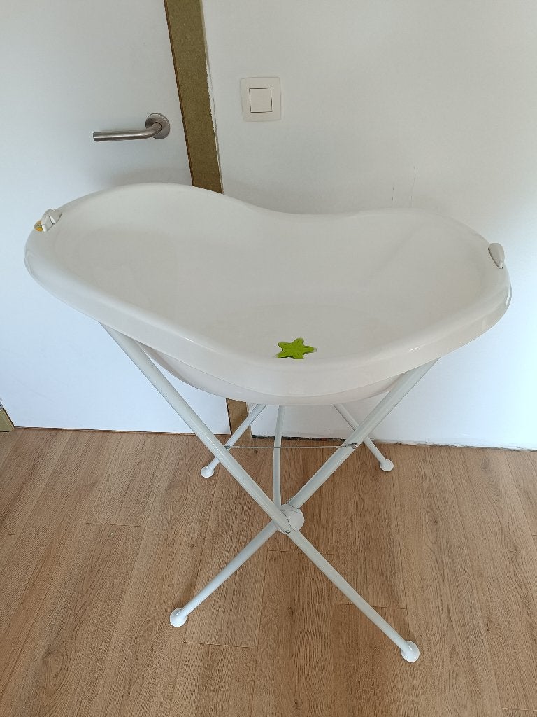 Babybad met standaard, Gebruikt, Badje, Standaard, Ophalen