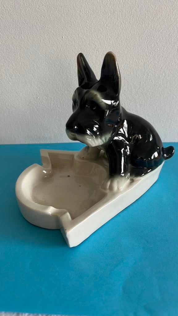Vintage trinket dish, Fox terriër, Enlèvement, Comme neuf