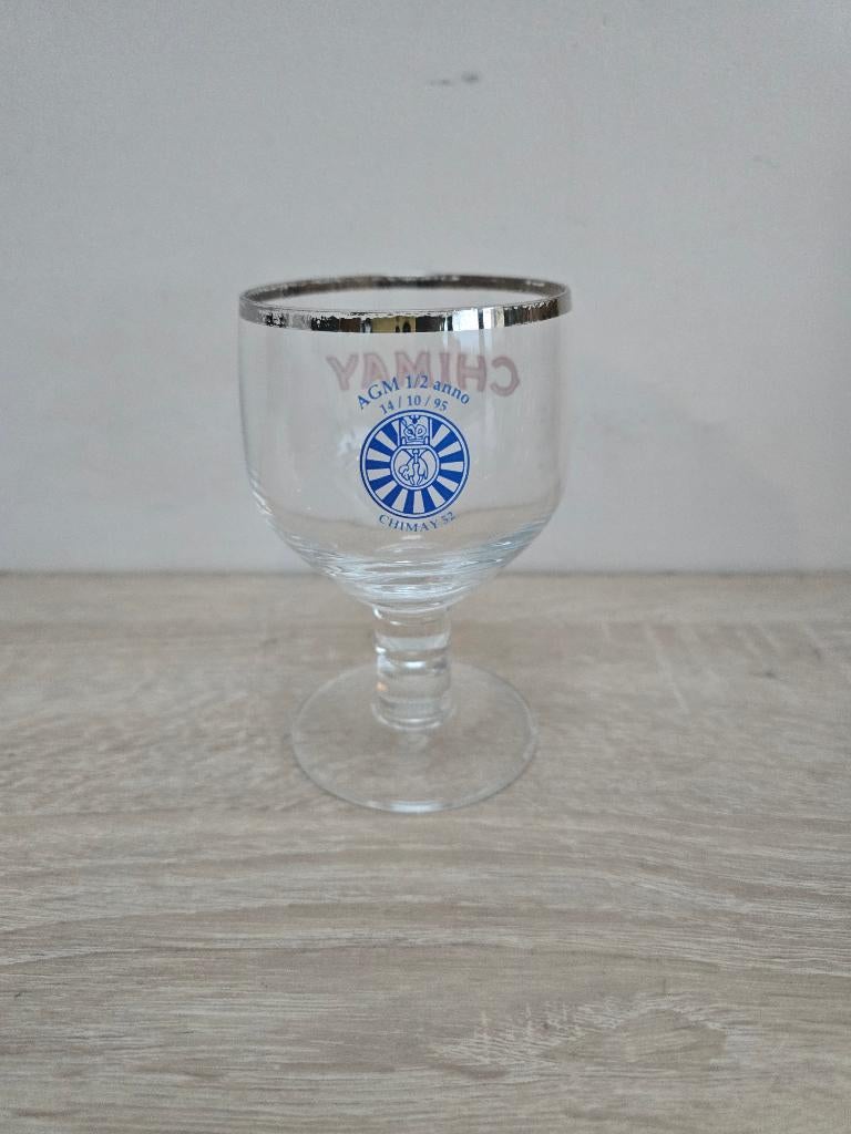 Trappistenglas van Chimay, Ophalen of Verzenden, Gebruikt, Glas of Glazen, Overige merken