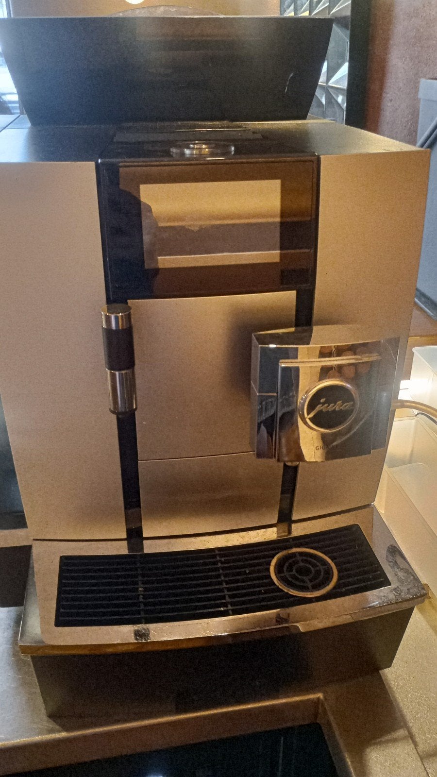 Koffiemachine, Electroménager, Enlèvement, Comme neuf, Combiné, Café en grains