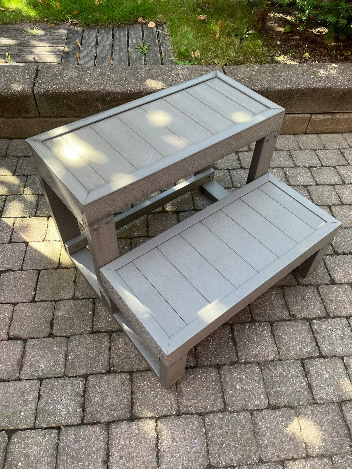 Houten trap voor jacuzzi of spa of …., Tuin en Terras, Ophalen, Gebruikt