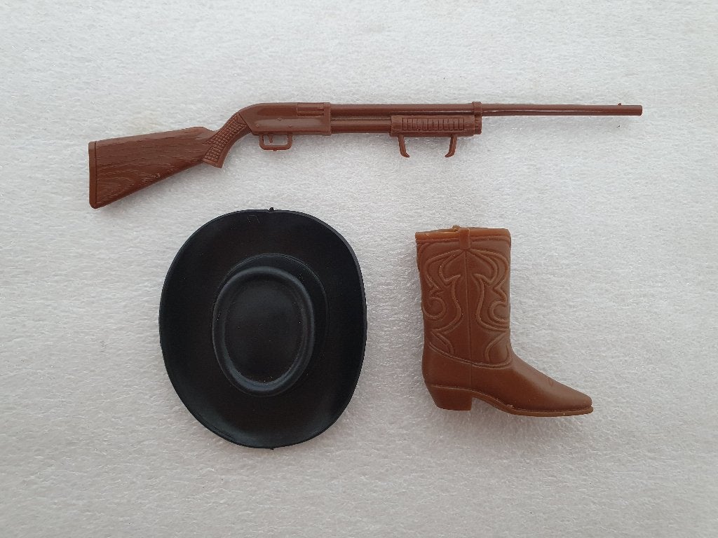 Big Jim / Karl May: Western attributen (Mattel) (1), Collections, Jouets, Enlèvement ou Envoi, Utilisé