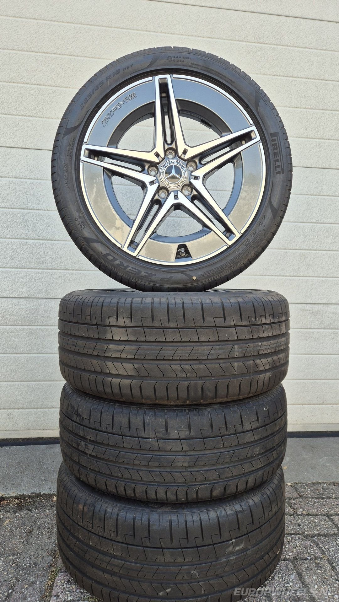 18 inch Mercedes W206 AMG breedset velgen zomerbanden NIEUW, Auto-onderdelen, Banden en Velgen, 18 inch, Gebruikt, -, -