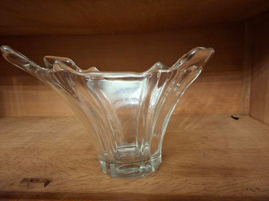 Design glazen vaas – modern – unieke vorm, Ophalen, Glas