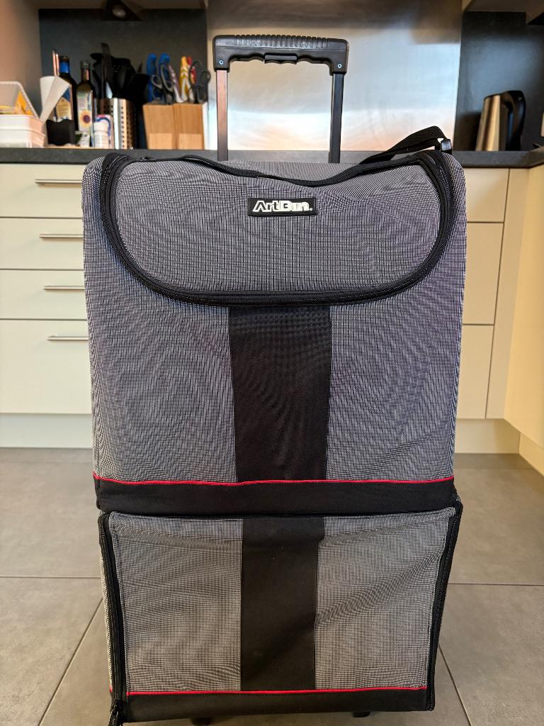 Artbin trolley (hobby), Wieltjes, Hard kunststof, Zo goed als nieuw, 35 tot 45 cm