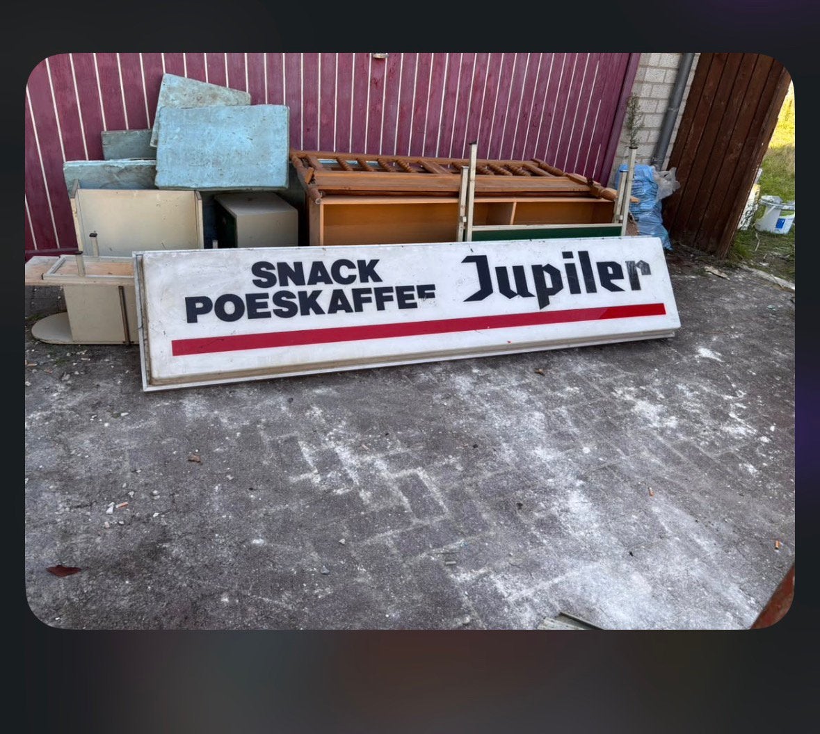 licht bord  jupiler, Verzamelen, Ophalen