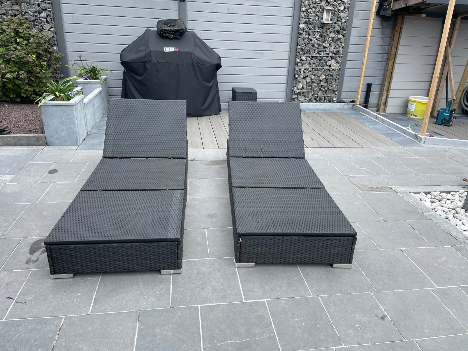 Rotan ligbed, Tuin en Terras, Ophalen of Verzenden, Zo goed als nieuw, Rotan