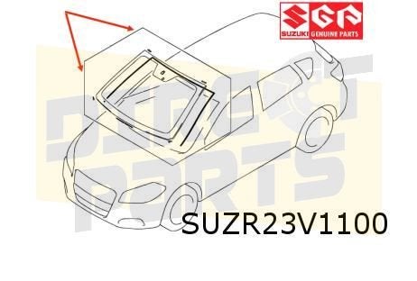 Suzuki SX4 (9/13-1/22) S-Cross voorruit Origineel! 8451061M4, Neuf, -, -, Suzuki