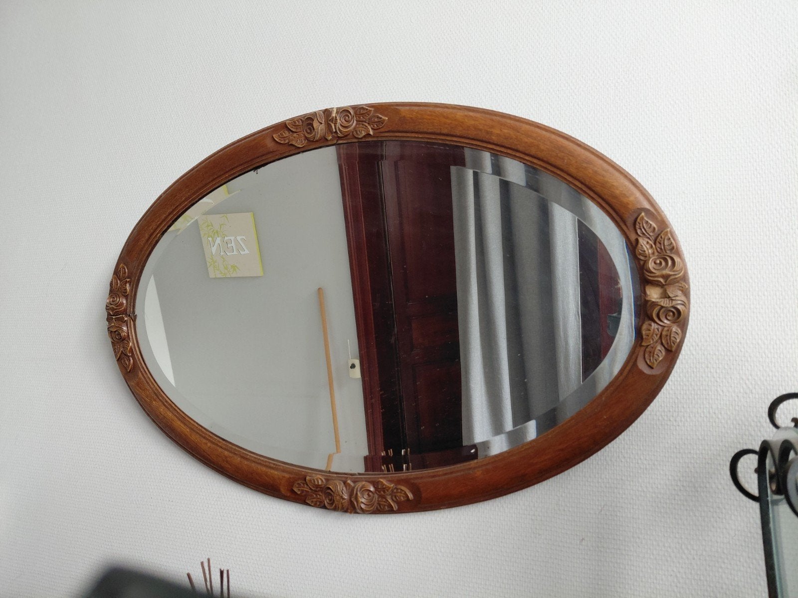 Miroir ovale, Maison & Meubles, Accessoires pour la Maison | Miroirs, Enlèvement, Ovale