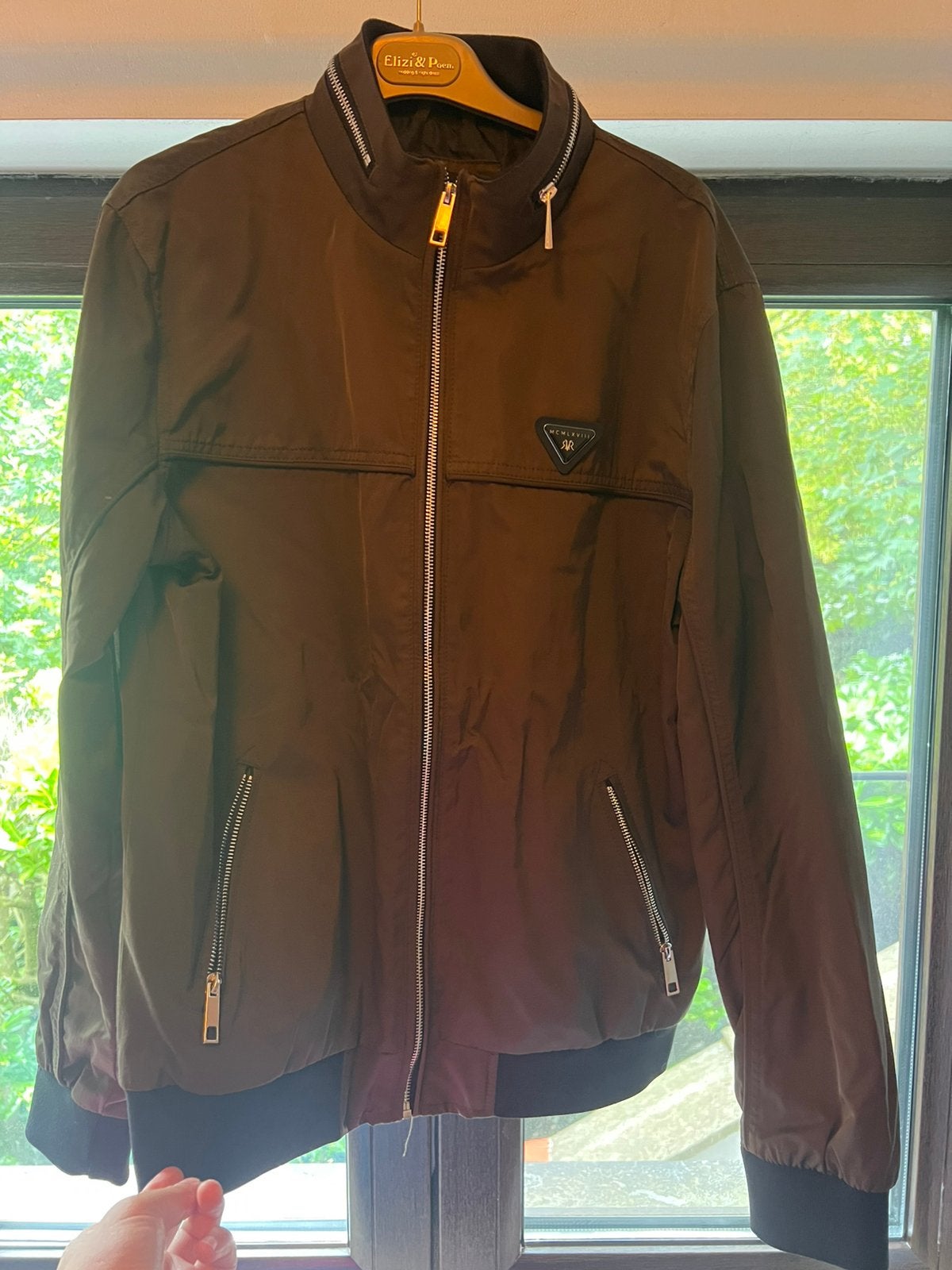 River Island racerjack Kaki / legergroen, Kleding | Heren, Ophalen of Verzenden, Zo goed als nieuw