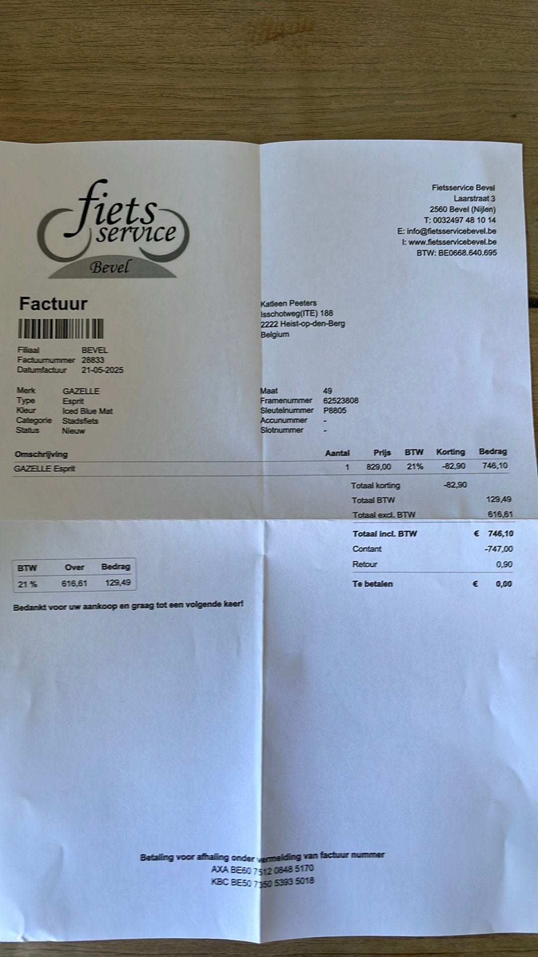Meisjes damesfiets, Ophalen, 47 tot 50 cm, Versnellingen, Zo goed als nieuw