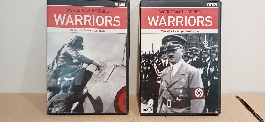 2 DVD - Warriors SAS Waffen SS SOE  - WW2, CD & DVD, Enlèvement ou Envoi, Anglais, À partir de 16 ans, Guerre ou Policier