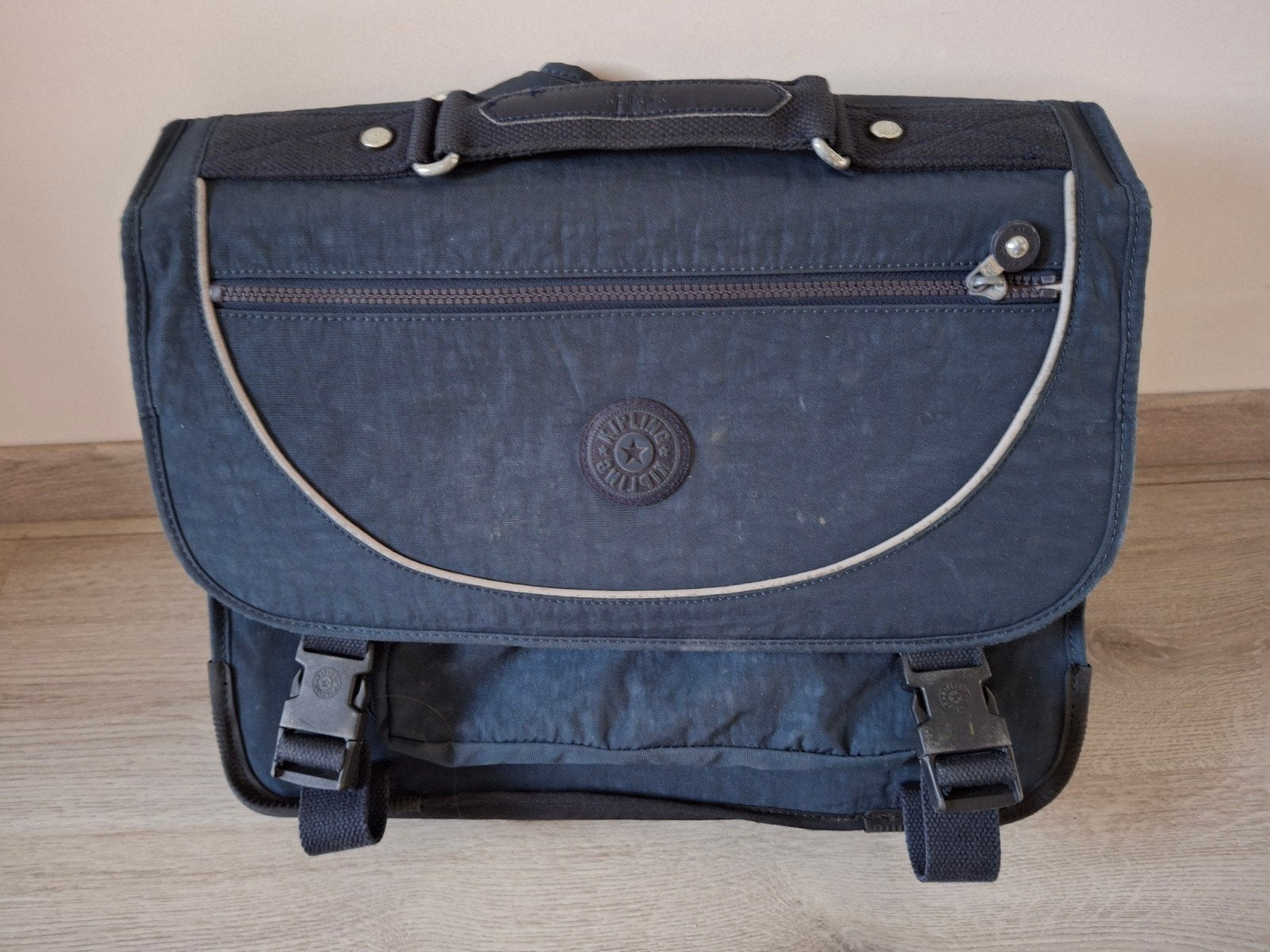 boekentas kipling, Ophalen of Verzenden, Gebruikt, Blauw, Rugtas