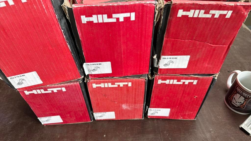 Hilti beugels, Ophalen