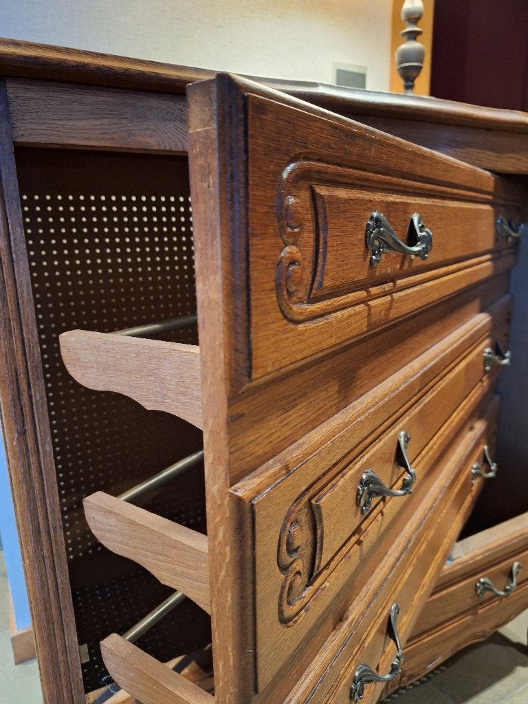 Meuble commode trompe-l'œil vintage (rangement chaussures), Enlèvement, Comme neuf