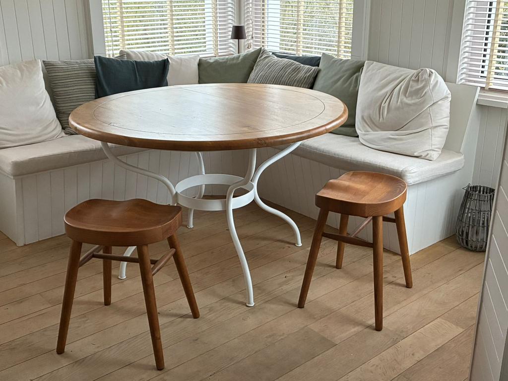 Ronde tafel eiken blad 120cm, Enlèvement, Comme neuf