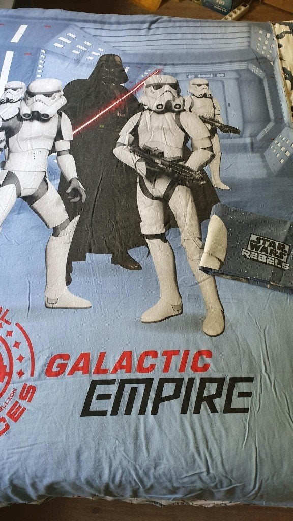 HOUSSE DE COUETTE STAR WARS EN FLANELLE DE COTON 1 PERS, Housse de couette, Taies d'oreiller incluses, Une personne, Enlèvement