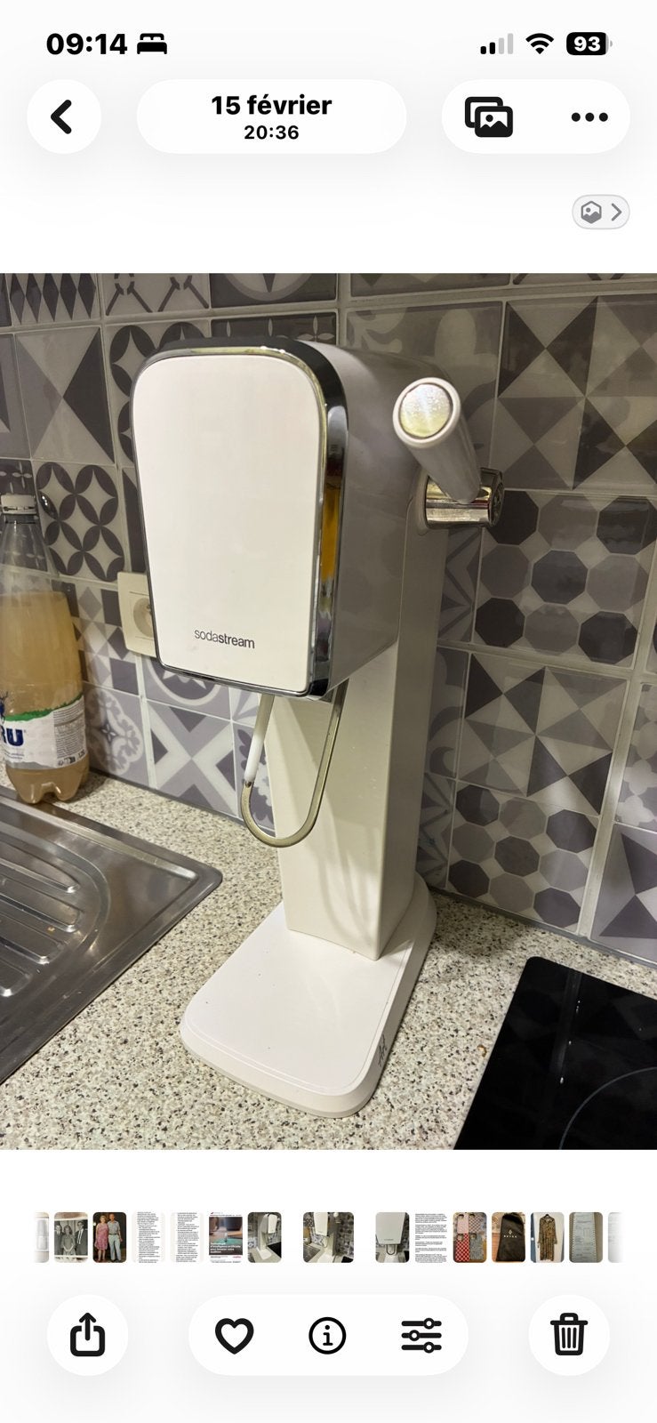 SODASTREAM wit, Elektronische apparatuur, Ophalen, Zo goed als nieuw