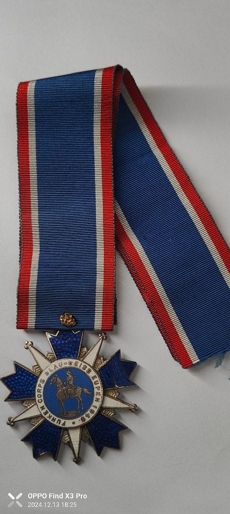 Médaille funken corps blau weiss eupen 1949, Collections, Enlèvement ou Envoi